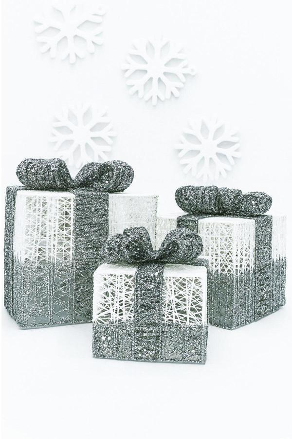 Waldern Yılbaşı Çam Ağacı Hediye Paketi 3lü Set Küçük-Orta-Büyük Dekoratif Süs - Image 1