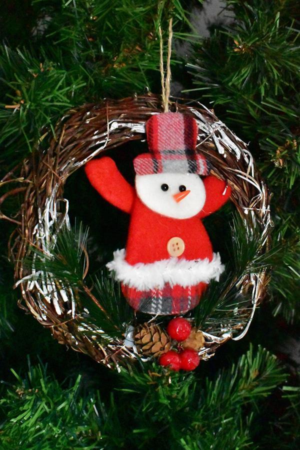 Waldern Luxury Yılbaşı Dekoratif Noel Baba Kapı Süsü 17*17cm - Image 1