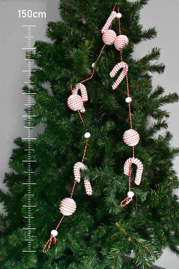 Waldern Premium Collection Luxury 150cm XL Şeker Kamışı-Top Süs Dekoratif Yılbaşı Süsü - Image 1