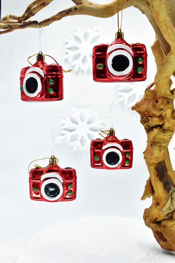 Waldern Premium Collection 4lü Fotoğraf Makinesı Yılbaşı Süs - Image 1