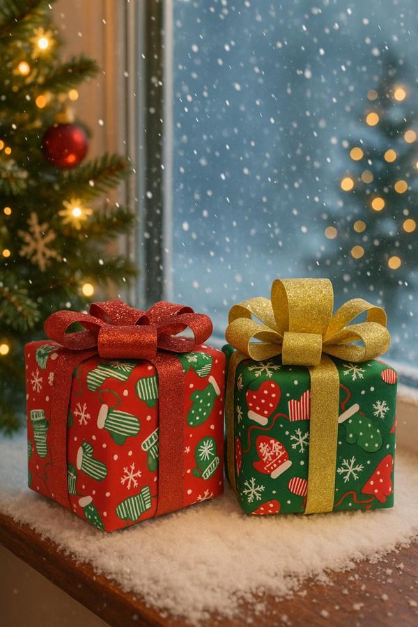 Waldern Premium Collection Mini Hediye Paketi Dekoratif Yılbaşı Süsü - Image 1