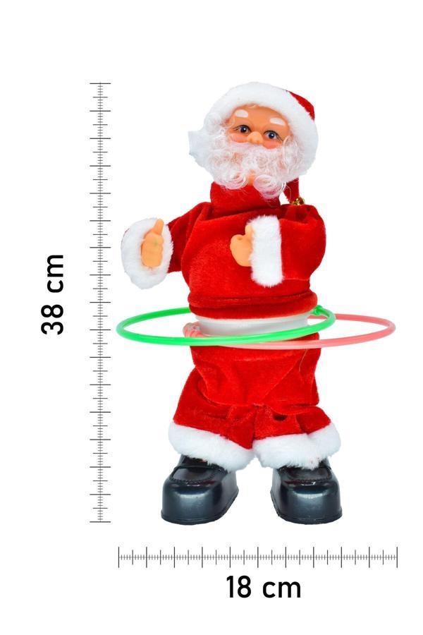 Waldern Premium Hareketli HulaHoop Noel Baba Dekoratif Yılbaşı Süsü - Image 1