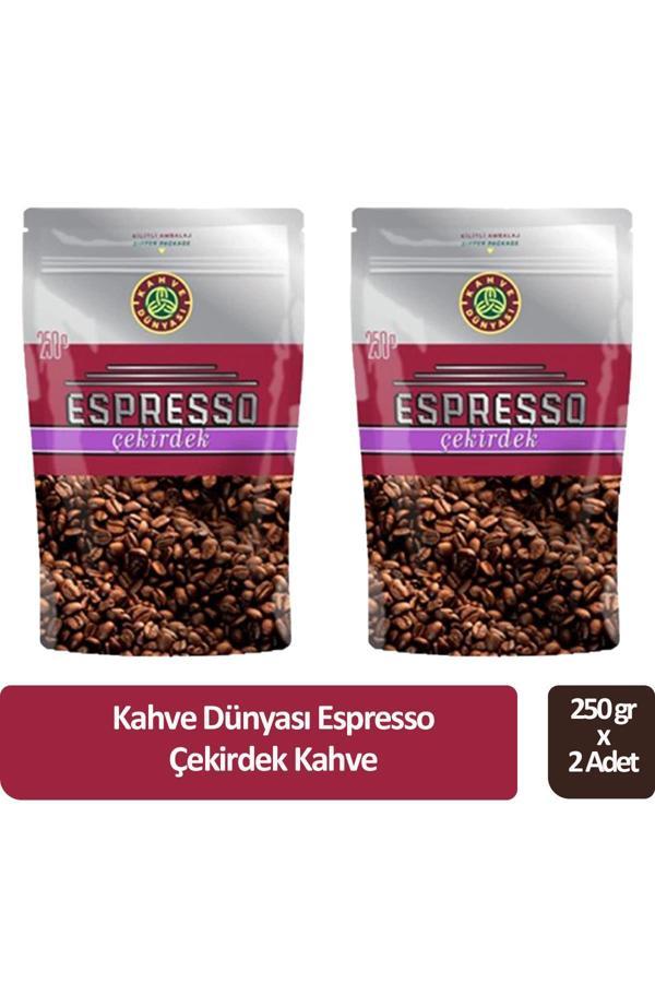 Kahve Dünyası Espresso Çekirdek Kahve 250 gr x 2 Adet - Image 1