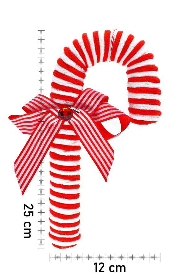 Waldern Premium Collection Luxury Fiyonklu Şeker Kamışı Süs Dekoratif Yılbaşı Süsü - Image 1