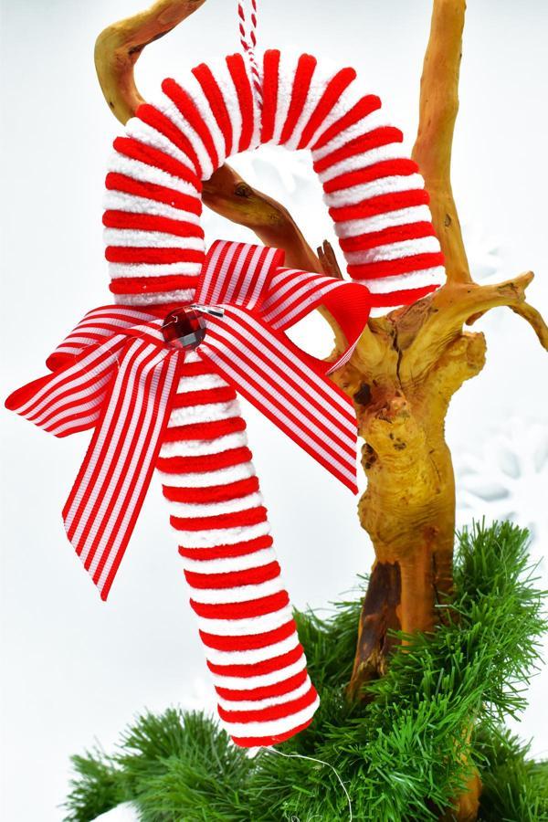 Waldern Premium Collection Luxury 2li Şeker Kamışı Süs Dekoratif Yılbaşı Süsü 18Cm - Image 1