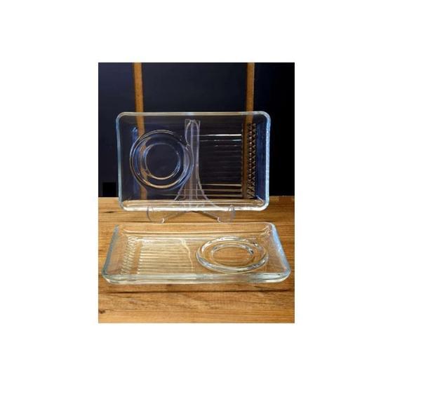 Paşabahçe 54901 Elysia 2'li Cam Sunumluklu Çay Tabağı - Image 1