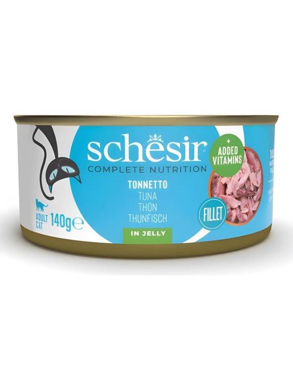 Schesir Tam ve Dengeli Ton Balıklı Jöle İçinde Kedi Konservesi 140g - Image 1