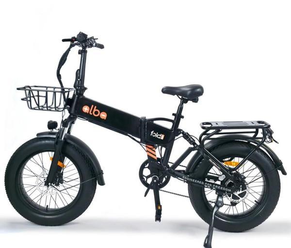 Alba Fold 3 Standart 500 Watt Katlanır Elektrikli Bisiklet Siyah Nfc Özellikli 48v 10,4 Ah Batarya - Image 1