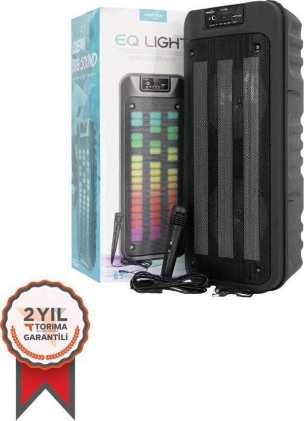 Torima GTS-1852 Taşınabilir Rgb Ledli Bluetooth Hoparlör Usb-Tf Siyah - Image 1