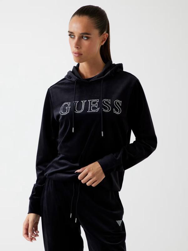 Guess Yapay Elmas Taşlı Logolu Kadın Sweatshirt V4RQ25K0232 - Image 1