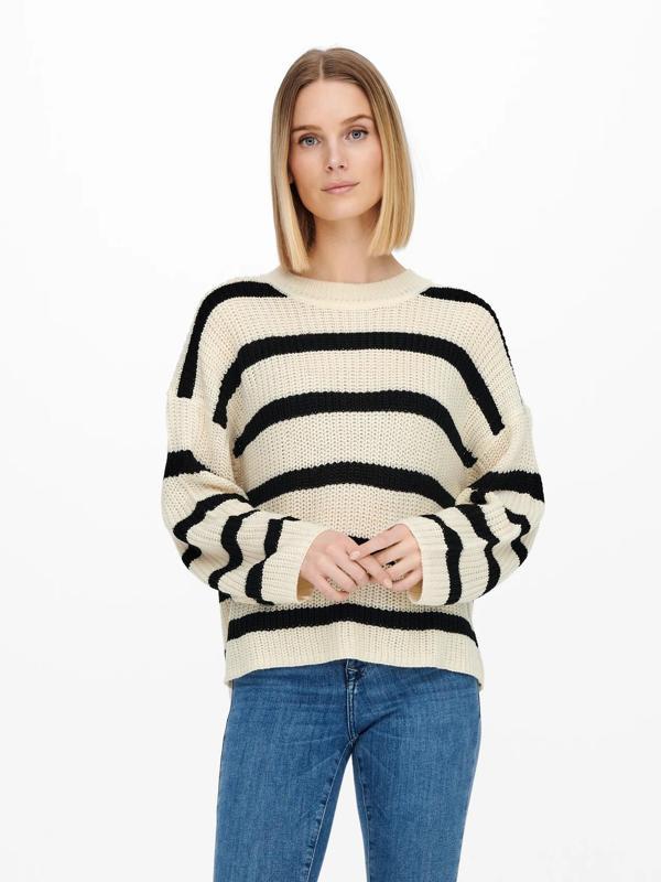 Jdy Jdyjusty L/S Stripe Pullover Kadın Kazak 15264902 - Image 1