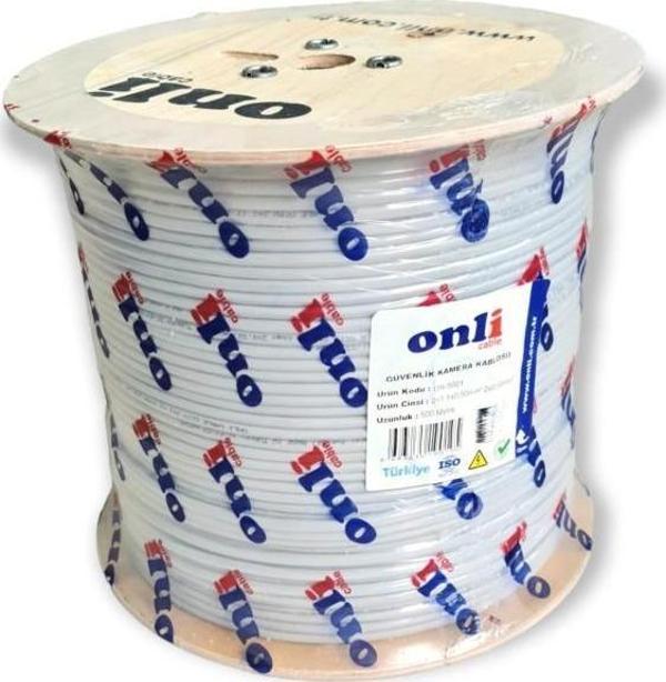 Onli 2+1 0.50mm CCTV Kamera Kablosu 500Metre Yerli Üretim - Image 1