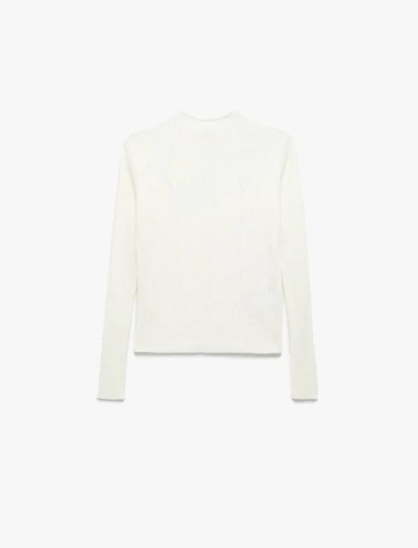 Koton Regular Fit Hafif Dik Yaka Kadın Triko Kazak 6WAK90031HT - Image 1