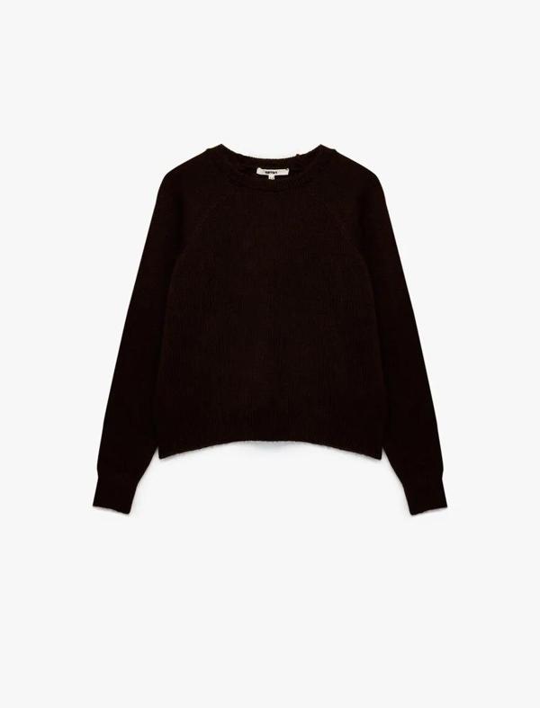 Koton Bisiklet Yaka Basic Kadın Triko Kazak 6WAK90022HT - Image 1