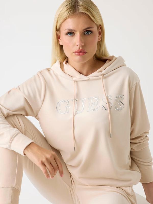 Guess Yapay Elmas Taşlı Logolu Kadın Sweatshirt V4RQ25K0232 - Image 1
