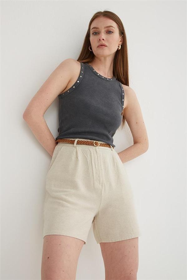 Fashion Friends Kadın Pileli Şort 25Y0320K1 - Image 1