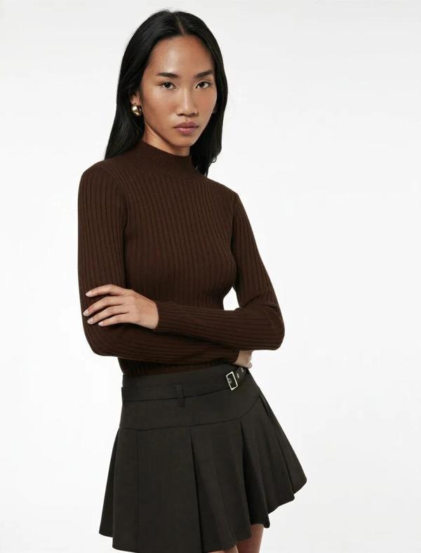 Koton Dik Yaka Kadın Triko Kazak 6WAK90092HT - Image 1