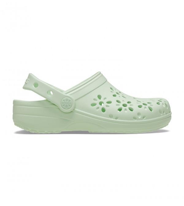 Crocs Classic Floral Cut Out Clog K Kız Çocuk Terlik 210943 - Image 1