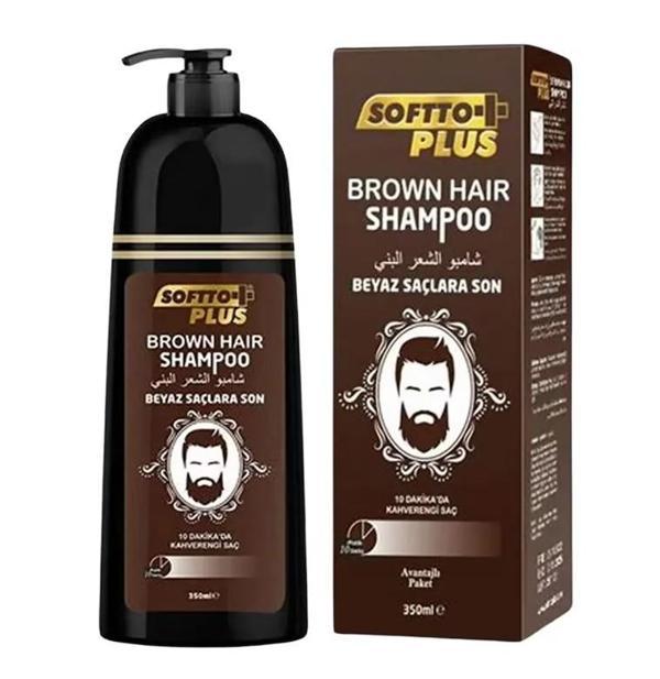 Softto Plus Brown Hair Shampoo 350 ml  - Image 1