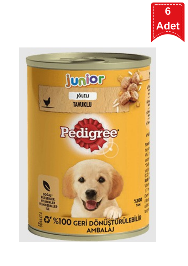 Pedigree Puppy Tavuk Etli Yavru Köpek Konservesi 400 Gr 6 Adet  - Image 1