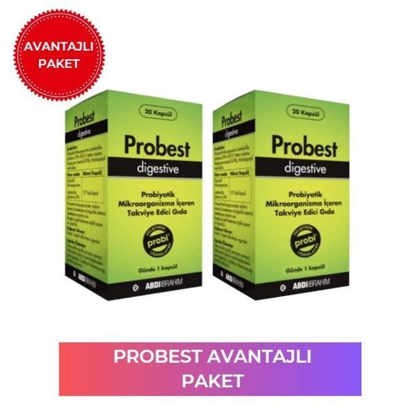 Probest Digestive Probiyotik 20 Kapsül 2 Adet - Avantajlı Paket - Image 1