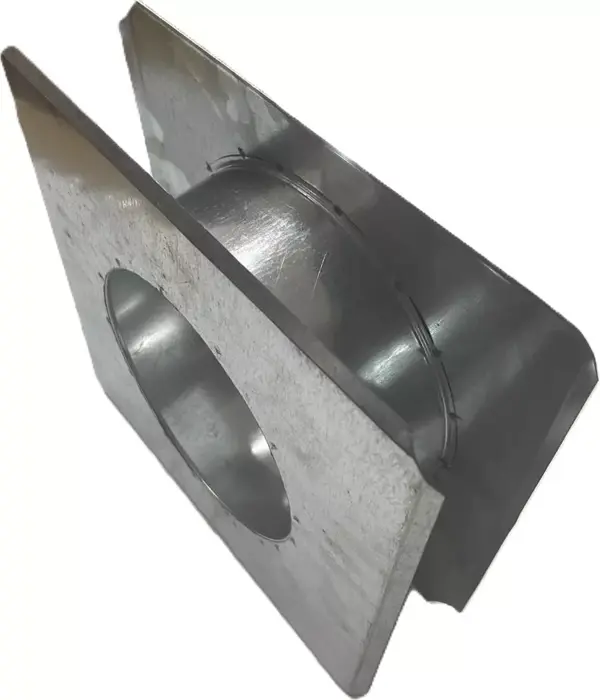 KONTEYNER SOBA BORU ÇIKIŞ ZIVANASI KARE İZOCAMSIZ 13CM (20X20) - Image 1