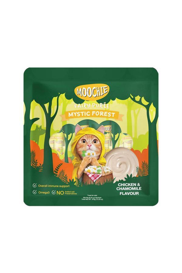 Moochie Tavuk ve Papatya Aromalı Krema Kedi Ödülü 25 x 15gr - Image 1