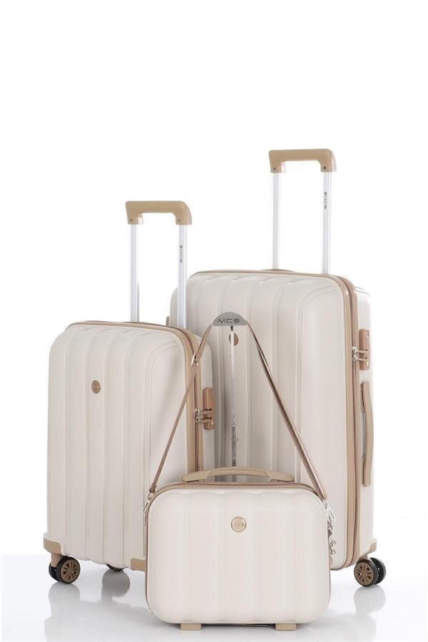 Polipropilen 3'lü Valiz Seti Orta & Kabin & Makyaj V305 - Image 1