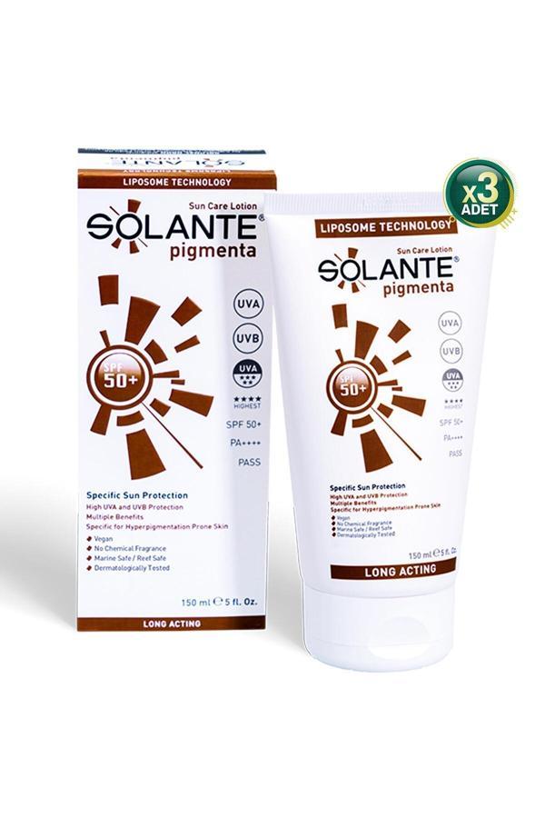 Solante Pigmenta Losyon Spf 50 150 Ml Yeni Sezon 2027 Son Kullanma -3 Adet - Image 1