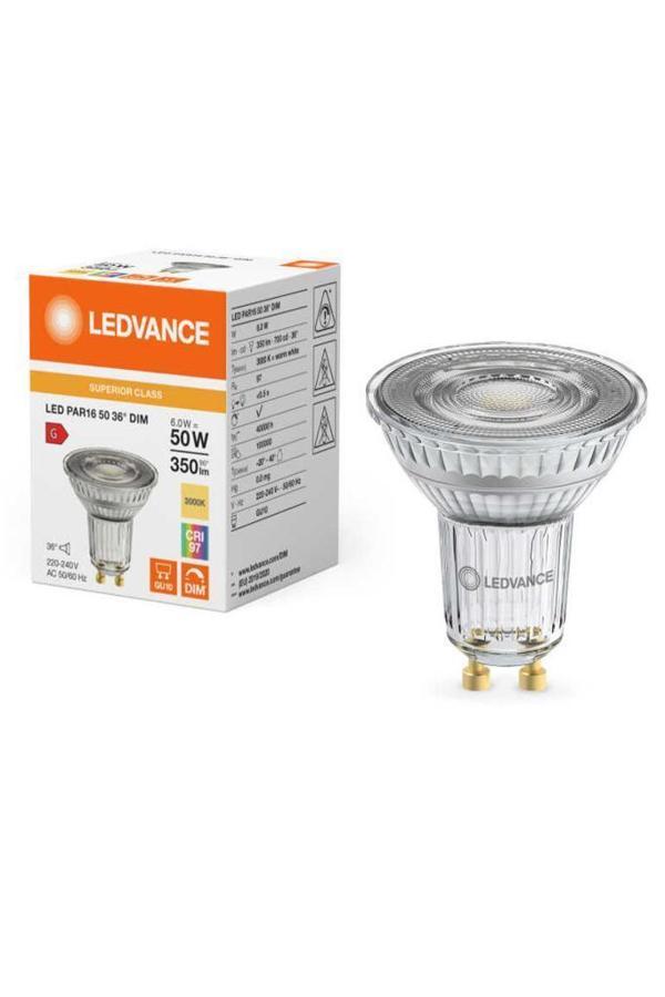 Osram Ledvance 6W (50W) Par16 Dim Led Ampul Sarı Işık 3000K -GU10 Duy - Image 1