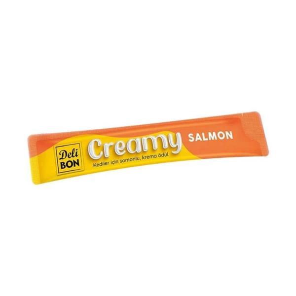 Delibon Creamy Somonlu Sıvı Kedi Ödül Maması 15gr - Image 1