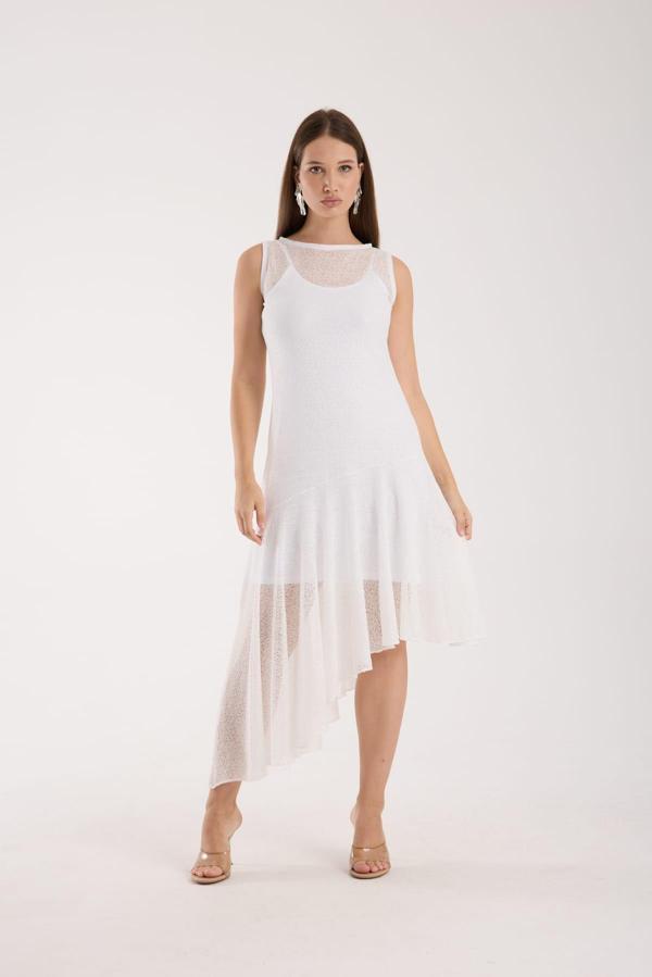 By Papi Eteği Volanlı Elbise - Image 1