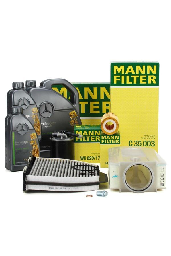 Mann Fılter Mercedes W212 Kasa E220 Cdi Periyodik Bakım Filtre Seti Orijinal 5W30 Yağ - Image 1