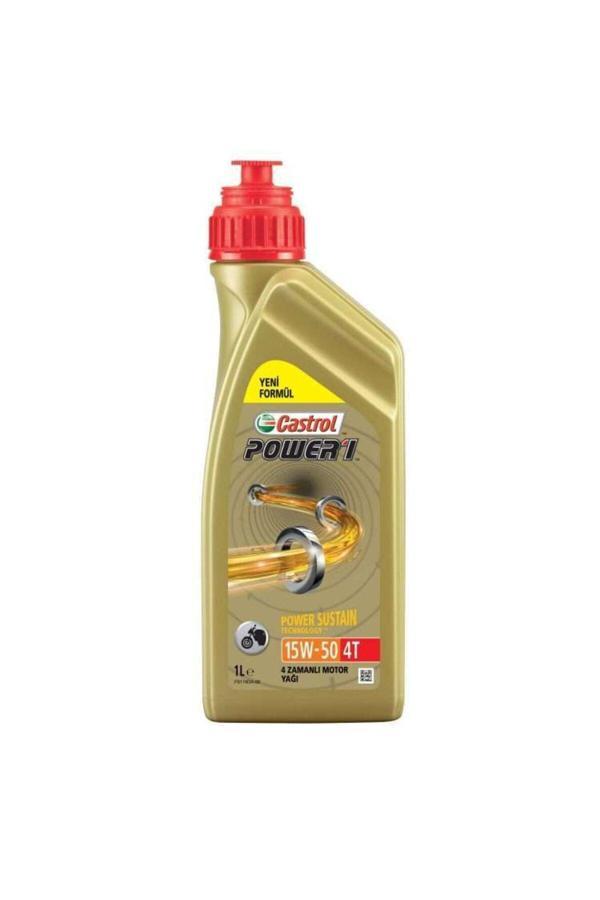 Castrol Power1 4T 15W-50 Motosiklet Motor Yağı 1 Lt - Image 1