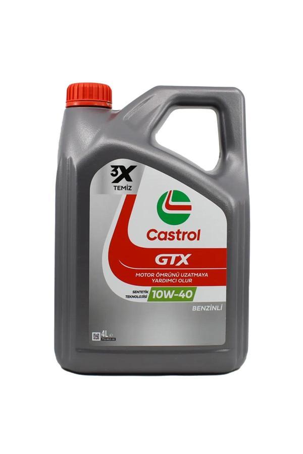 Castrol Gtx 10W40 4 Lt Sentetik Motor Yağı - Image 1