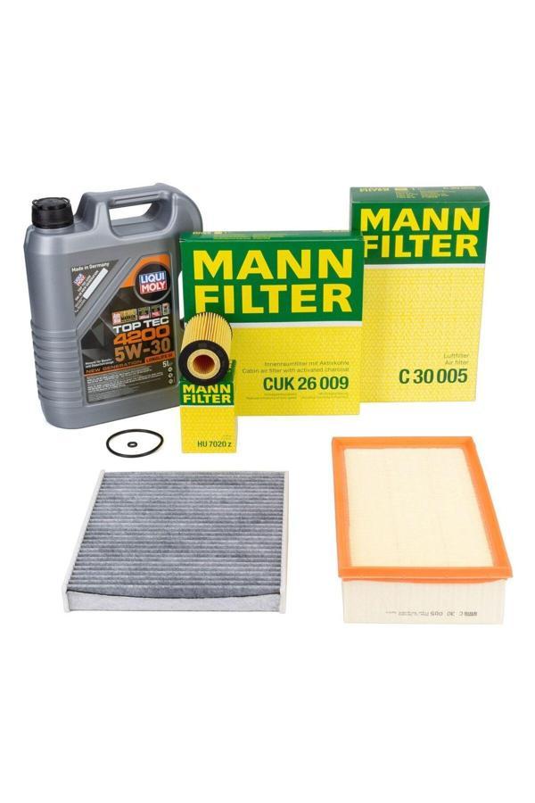 Mann Fılter Skoda Octavia 1.6 Uyumlu Tdı Periyodik Bakım Seti (Yakıt Hariç) Marka Liqui Moly - Image 1