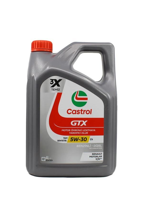Castrol Gtx 5W30 C4 4 Lt Partiküllü Motor Yağı - Image 1