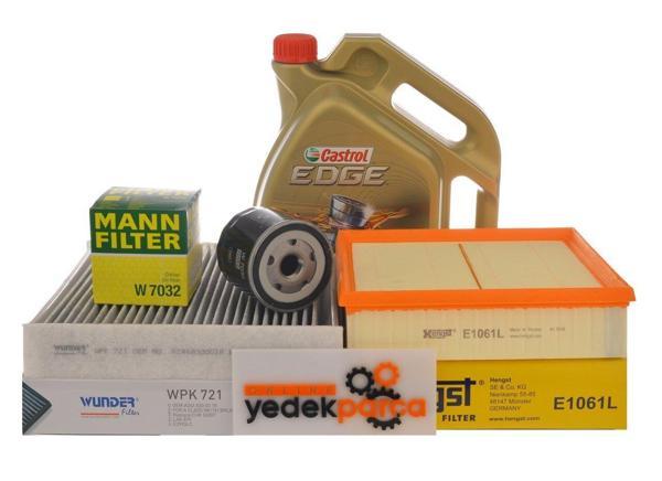 Hengst Mercedes W176 Kasa A180 Cdi / D Periyodik Bakım Filtre Seti   Yağ - Image 1