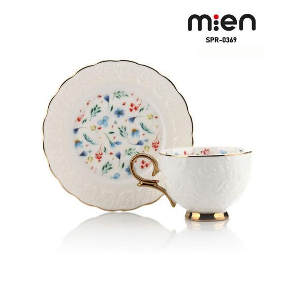 MİEN 6LI PORSELEN FİNCAN TAKIMI 90 ml - Image 1