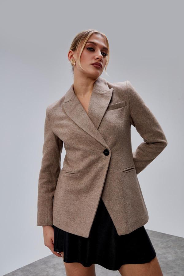 Vizon Kaşe Astarlı Regular Ceket - Image 1