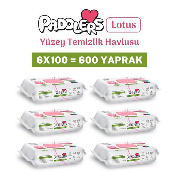 Easy Clean Lotus Çiçeği Yüzey Temizlik Havlusu 6x100 (600 Yaprak) - Image 1