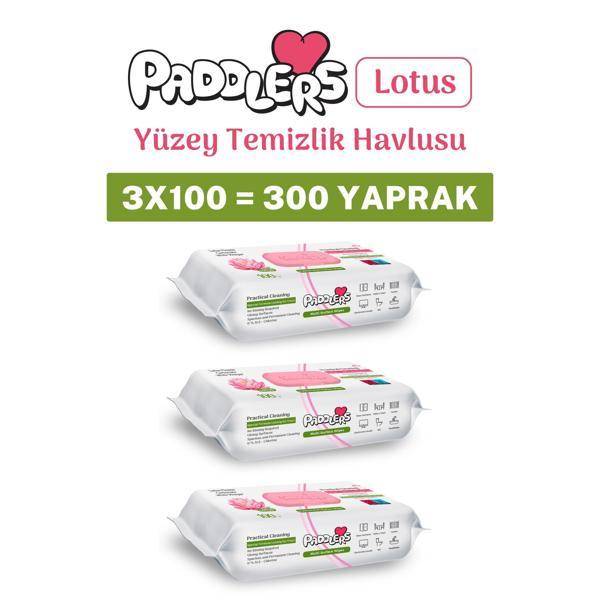 Easy Clean Lotus Çiçeği Yüzey Temizlik Havlusu 3x100 (300 Yaprak) - Image 1