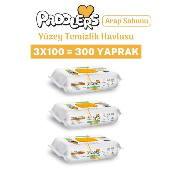 Easy Clean Arap Sabun Katkılı Yüzey Temizlik Havlusu 3x100 (300 Yaprak) - Image 1