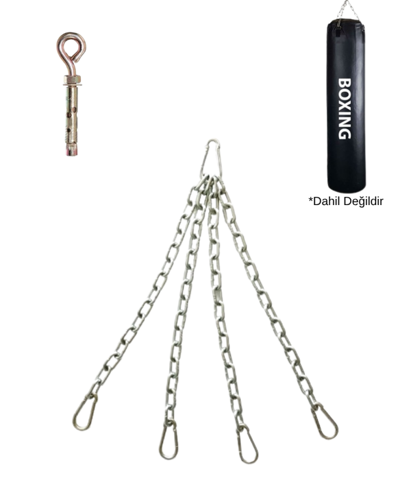 Boks Kum Torbası Tavana Asma Seti Aparatı 4 kollu Zincir Askı - Image 1