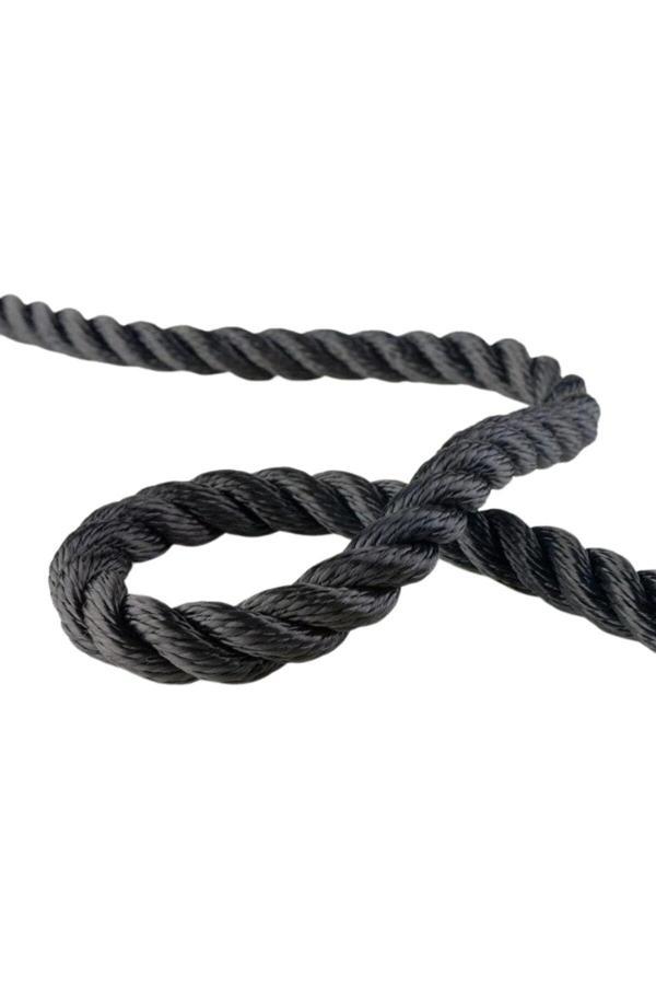 Ege Çelik Halat 16 Mm Yüzen Halat 3 Kollu Batmaz Halat Siyah 10 Metre - Image 1