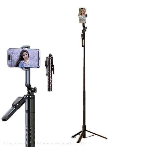 Uzaktan kumandalı 3 ayak trippod selfie çubuğu sabitleyici titreşim emici canlı yayın, çekim için - Image 1