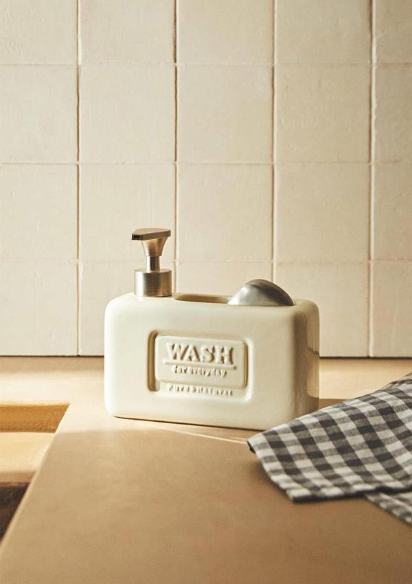 Ashley Beige Porselen Sıvı Sabunluk 750 ml - Image 1