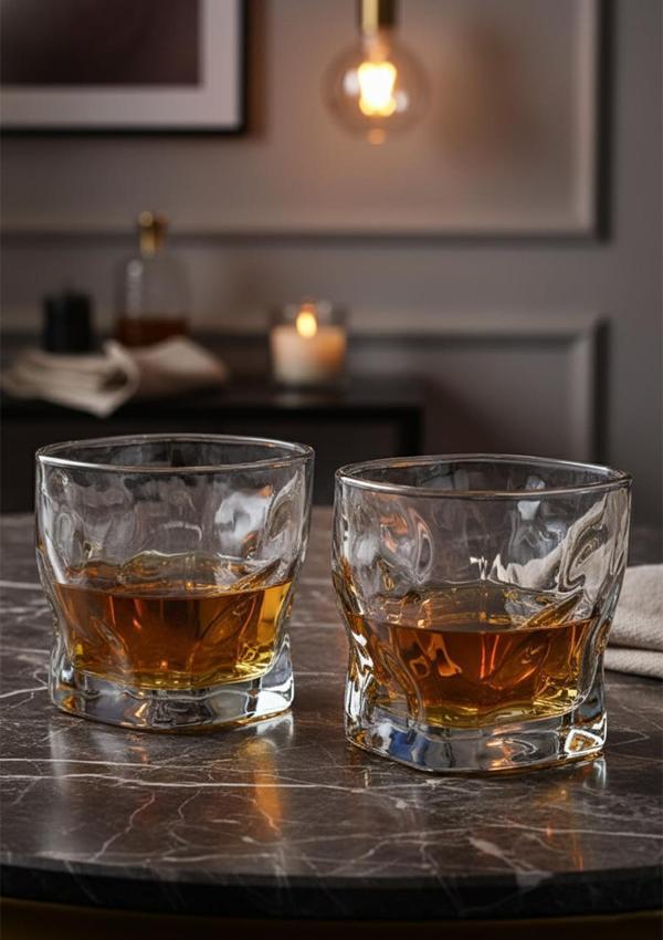 Piero Fume Cam Bardak - 2li Set, 200 ML - Image 1