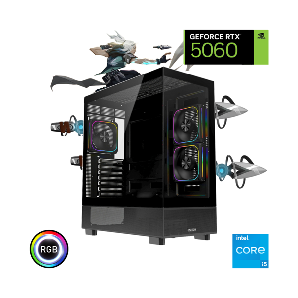 intel i5 14400f 16GB 500Gb SSD RTX 5060  Oyuncu Bilgisayarı - Image 1