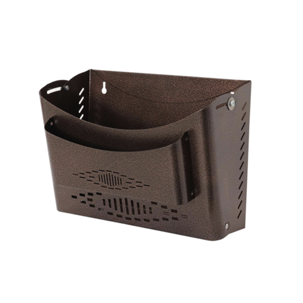 Akşan Metal Apartman Site Gazetelik İlan Posta Kutusu Kahverengi - Image 1